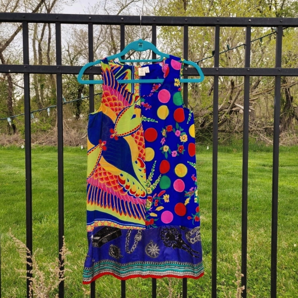 Colorful Urban Renewal slip tank dress